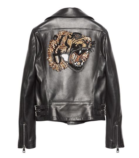 gucci leather jacket review|Gucci tiger leather jacket.